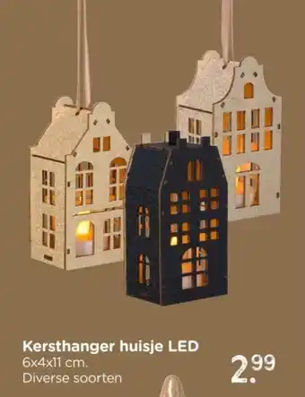 Xenos Kersthanger huisje LED aanbieding