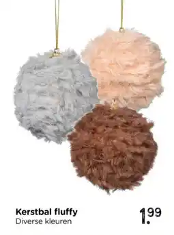 Xenos Kerstbal fluffy aanbieding