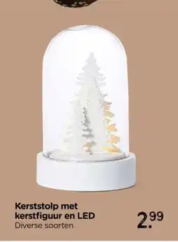 Xenos Kerststolp met kerstfiguur en LED aanbieding