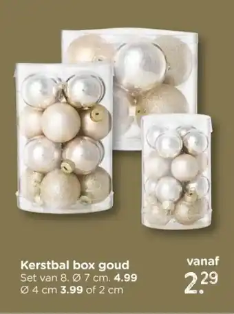 Xenos Kerstbal box goud aanbieding