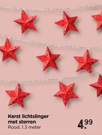 Xenos Kerst lichtslinger met sterren aanbieding