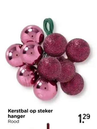 Xenos Kerstbal op steker hanger aanbieding