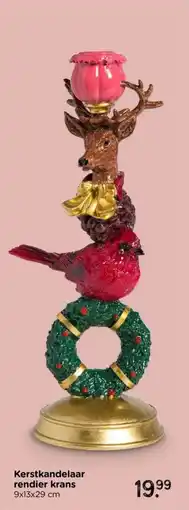 Xenos Kerstkandelaar rendier krans aanbieding
