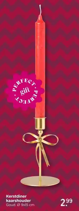 Xenos Kerstdiner kaarshouder aanbieding
