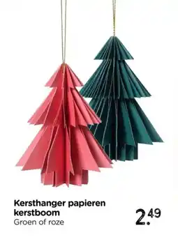 Xenos Kersthanger papieren kerstboom aanbieding