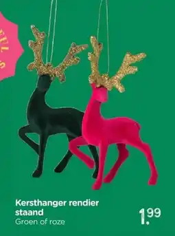 Xenos Kersthanger rendier staand aanbieding