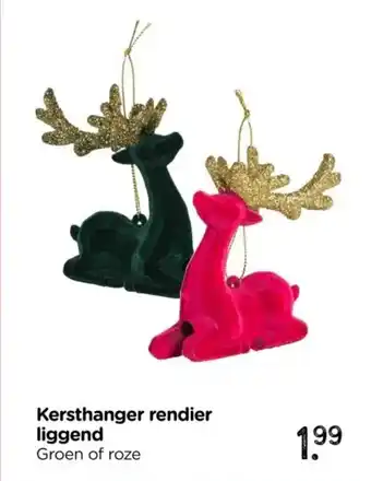 Xenos Kersthanger rendier liggend aanbieding