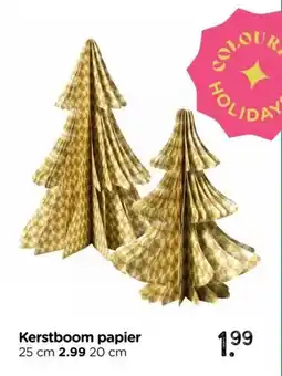 Xenos Kerstboom papier2.99 20 cm aanbieding