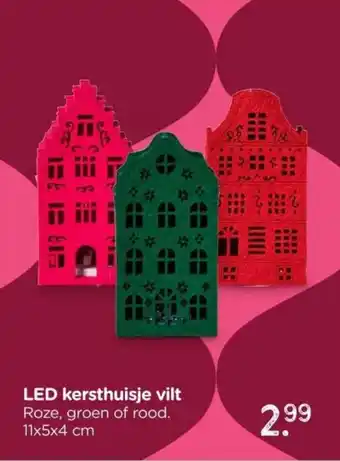 Xenos LED kersthuisje vilt aanbieding