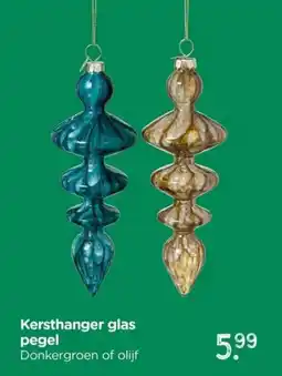 Xenos Kersthanger glas pegel aanbieding