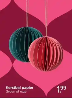 Xenos Kerstbal papier aanbieding