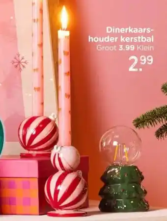 Xenos Dinerkaars houder kerstbal aanbieding