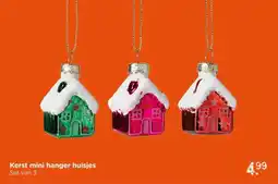 Xenos Kerst mini hanger huisjes aanbieding