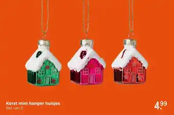 Xenos Kerst mini hanger huisjes aanbieding