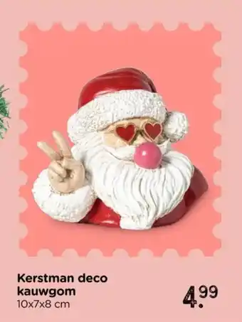 Xenos Kerstman deco kauwgom aanbieding