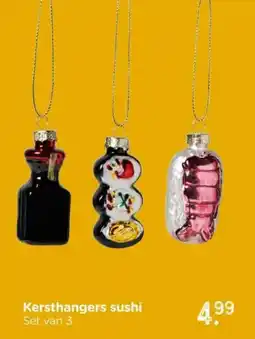 Xenos Kersthangers sushi aanbieding