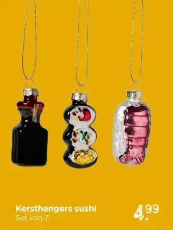 Xenos Kersthangers sushi aanbieding