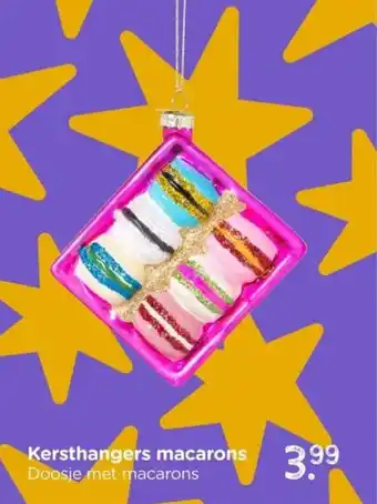 Xenos Kersthangers macarons aanbieding