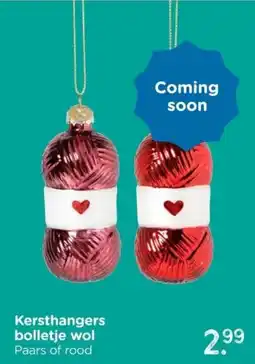 Xenos Kersthangers bolletje wol aanbieding