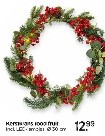 Xenos Kerstkrans rood fruit aanbieding