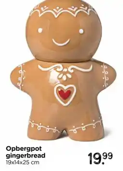 Xenos Opbergpot gingerbread aanbieding