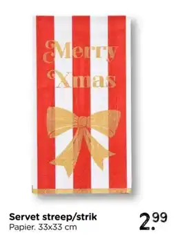 Xenos Servet streep / strik aanbieding