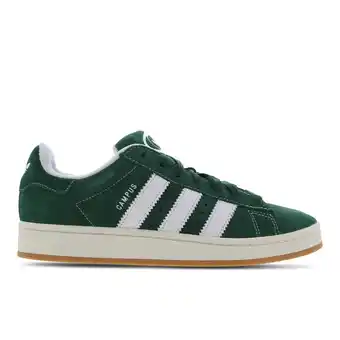 Foot Locker Adidas Campus Sneakers Heren - Groen - Maat 44 2/3 - Leer aanbieding