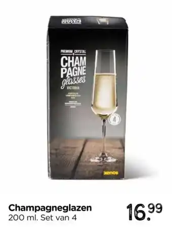 Xenos Champagneglazen aanbieding