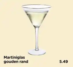 Xenos Martiniglas gouden rand aanbieding