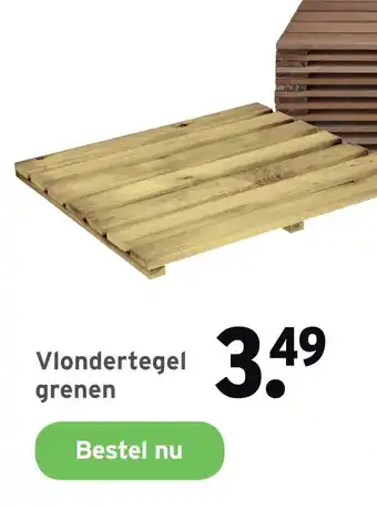 GAMMA Vlondertegel grenen aanbieding