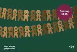 Xenos Kerst slinger gingerbread aanbieding