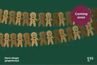 Xenos Kerst slinger gingerbread aanbieding