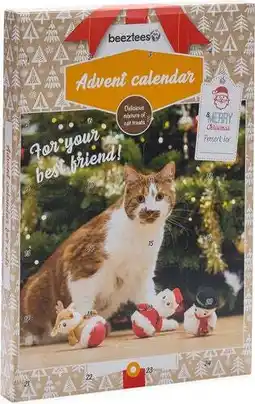 Intratuin Beeztees kattensnack Kerst adventskalender Purr 24 stuks aanbieding