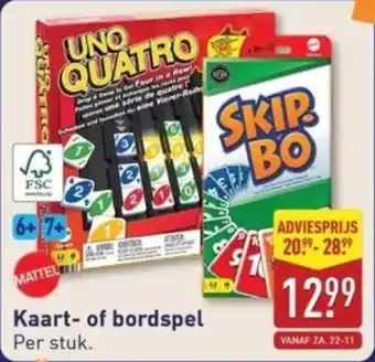 ALDI Kaart of bordspel aanbieding