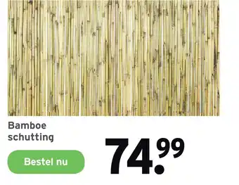 GAMMA Bamboe schutting aanbieding