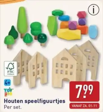ALDI Houten speelfiguurtjes aanbieding