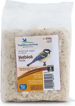 Intratuin Vogelbescherming Nederland vetblok pinda 300 g aanbieding