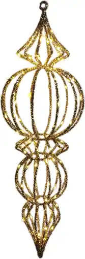 Intratuin Intratuin kersthanger Sem goud met verlichting D 26 H 81 cm aanbieding