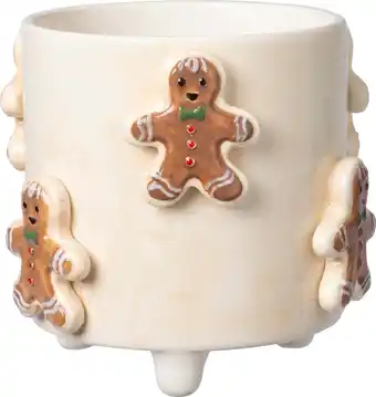 Intratuin Intratuin bloempot op poten Jiya koekman crème D 13 H 11 cm aanbieding