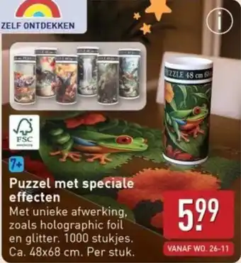 ALDI Puzzel met speciale effecten aanbieding
