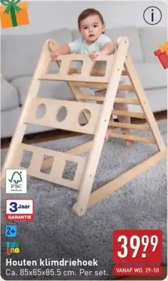 ALDI Houten klimdriehoek aanbieding