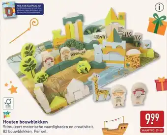 ALDI Houten bouwblokken aanbieding
