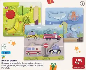 ALDI Houten puzzel aanbieding