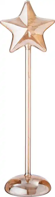 Intratuin Intratuin kerstster Liam oranje met verlichting D 9,3 H 37 cm aanbieding