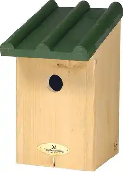 Intratuin Vogelbescherming Nederland nestkast Toronto groen 14 x 18 x 21,5 cm aanbieding