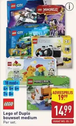 ALDI Lego of Duplo bouwset medium aanbieding