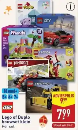 ALDI Lego of Duplo bouwset klein aanbieding