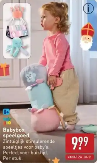 ALDI Babybox speelgoed aanbieding