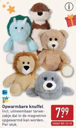 ALDI Opwarmbare knuffel aanbieding