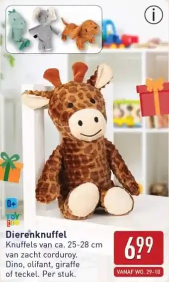 ALDI Dierenknuffel aanbieding